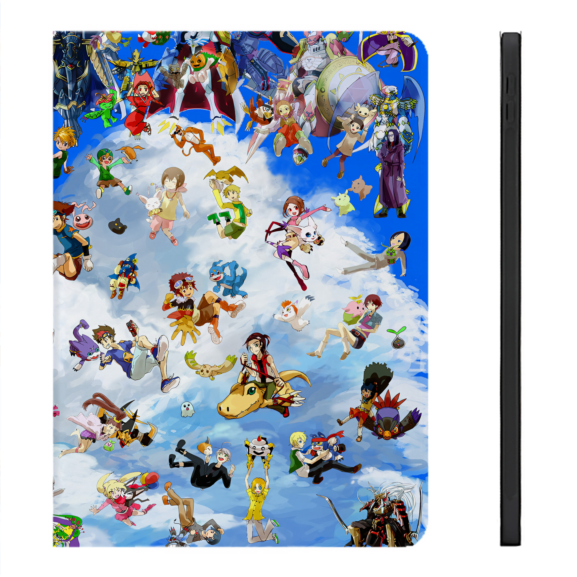（画像用） Digimon デジタルモンスター/デジモン IPadケース ペンホルダー付き ブックスタイルデザイン